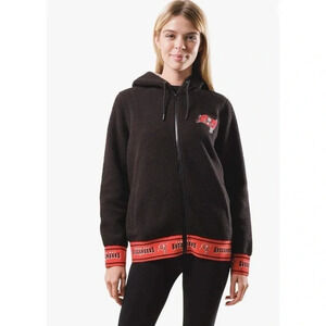 Ultra Game NFL Tampa Bay Buccaneers Zip Up Sherpa Jacket Size XL